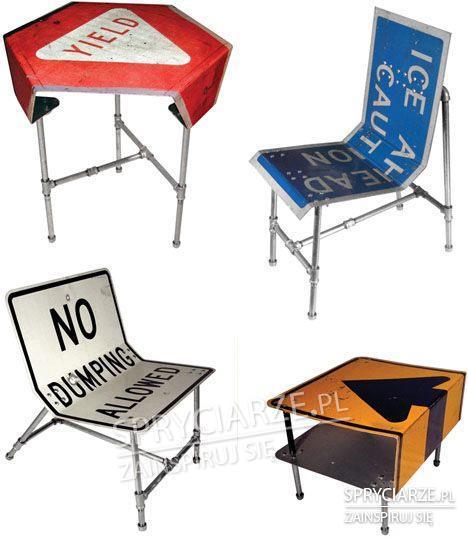 Krzesła i stoliki Full Metal DIY
