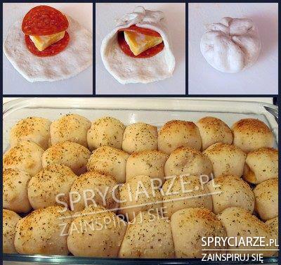Mini pizze zawijane