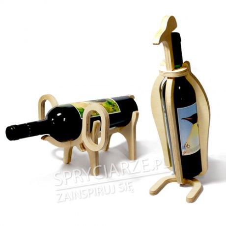 Składany stojak z drewnianych elementów