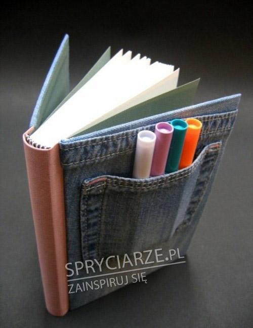 Kieszonka jeansowa na markery do notesu
